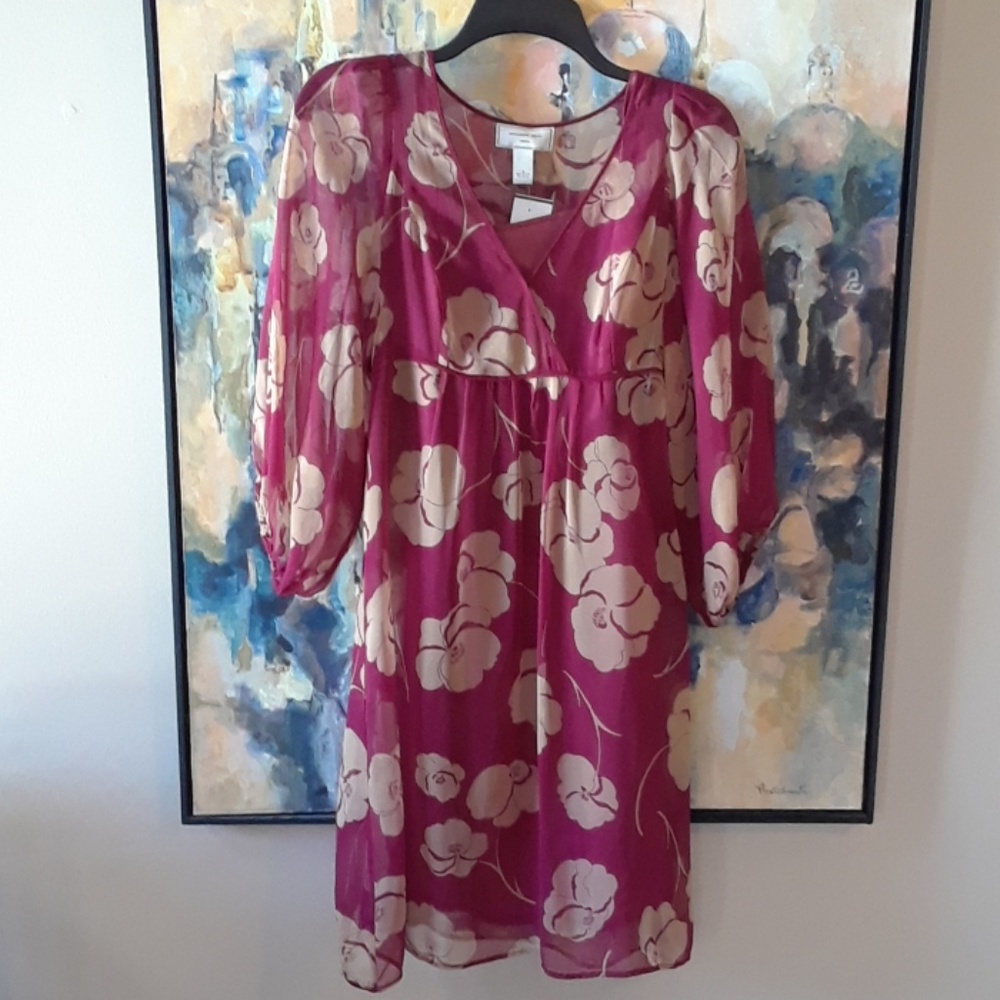 Anthropologie silk Moulinette Soeurs dress